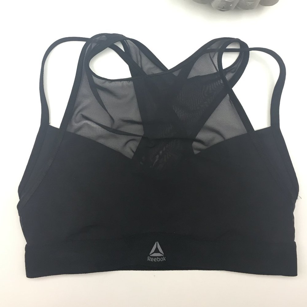 Black Mesh Reebok Sports Bra